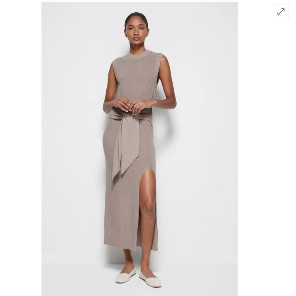 NEW JONATHAN SIMKHAI Off-Duty Cashmere Knit Sweater Dress